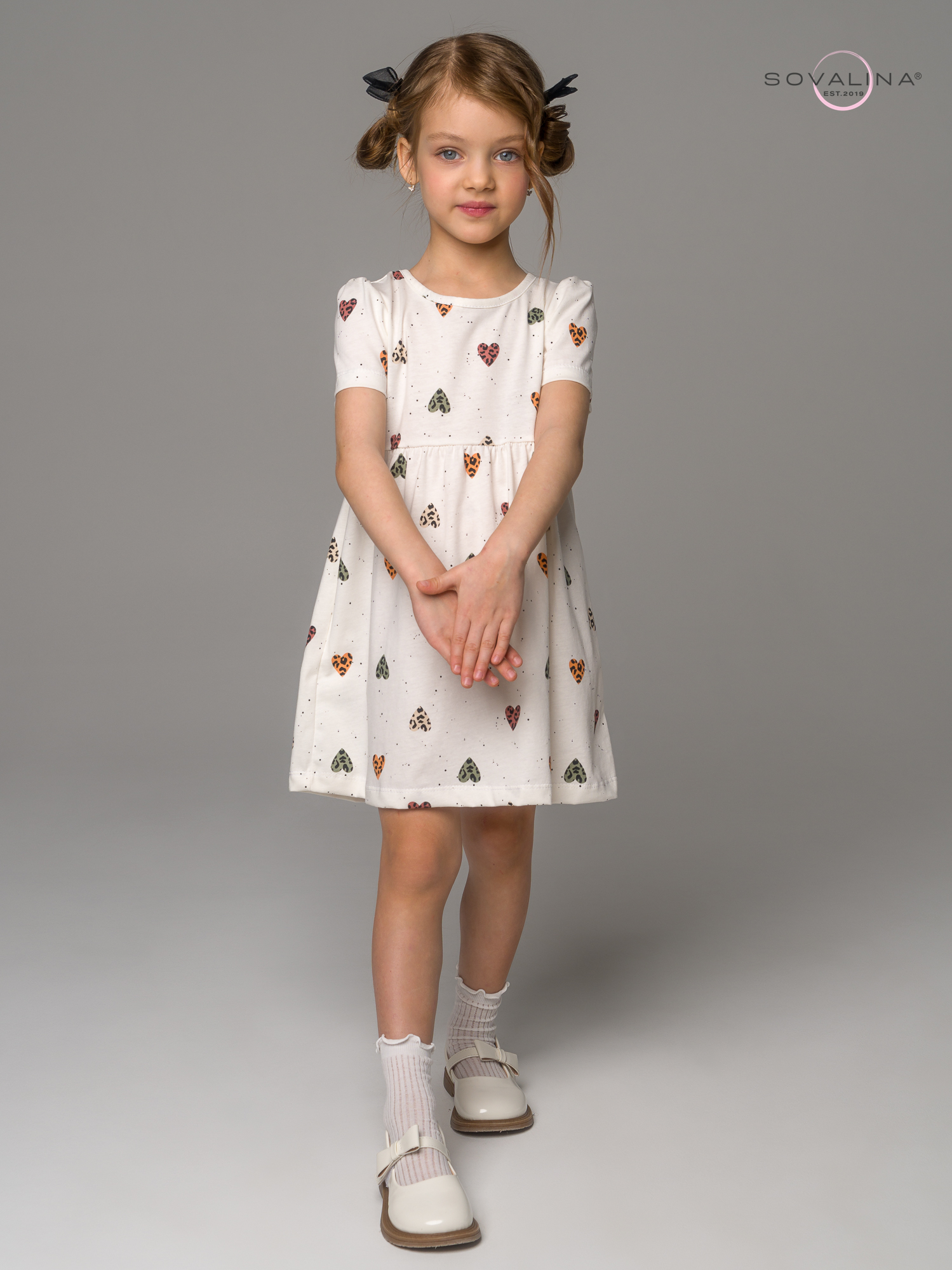 Платье Аленка к/р SG лео крапинка