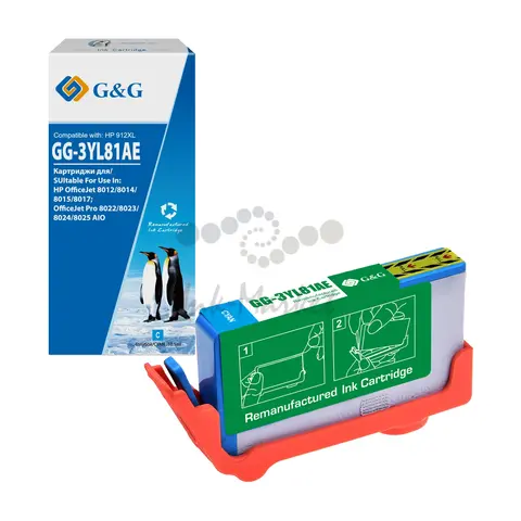 Картридж G&G GG-3YL81AE 912XLC голубой