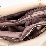 Сумка Саломея 607 леар бежевый + шоколад