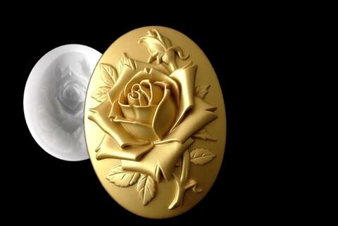 Силиконовый молд Камея № 27 Роза