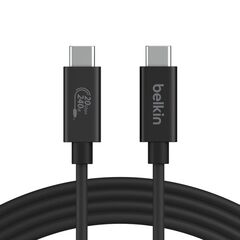 Кабель Belkin USB4 Cable - USB-C to USB-C 240W 20Gbps 4K@60Hz Cable, 2м, черный
