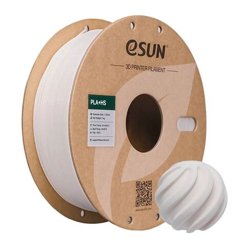 Пластик для 3D-печати eSUN PLA+HS, 1.75 мм, 1 кг, белый, PLA+HS175W1P1