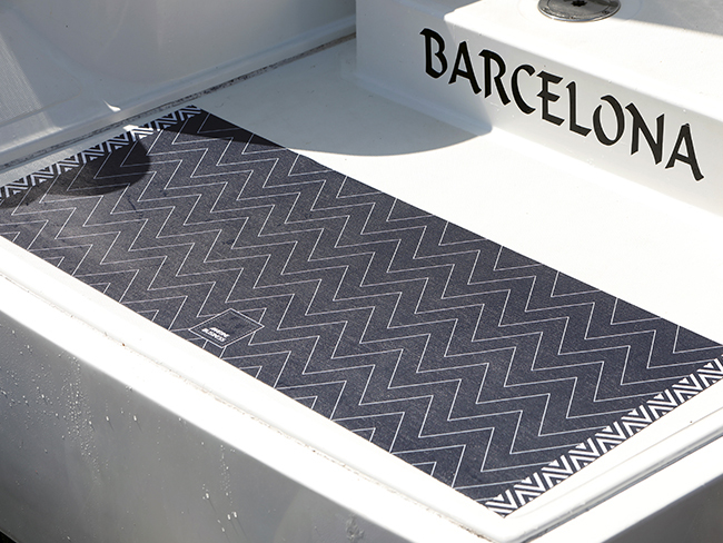 Non-slip vinyl mat, 120×45 cm – blue Marine Business