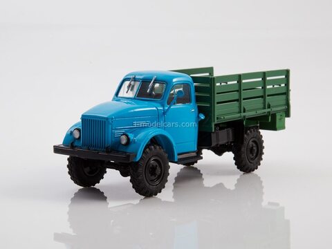 GAZ-63 4x4 flatbed truck blue-green  1:43 Legendary trucks USSR #52
