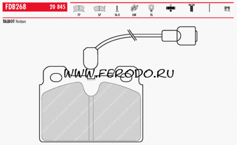 FDB268 Тормозные колодки дисковые OE 'PREMIER'