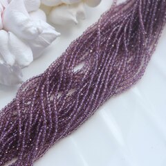 Бусины стеклянные фиолетовые круглые 2 мм, К024