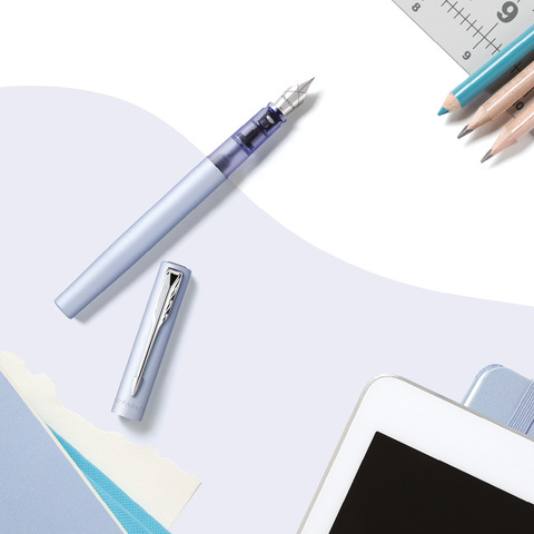 Ручка перьевая Parker Vector XL F21, Matte Blue-Silver CT, F (2159750)