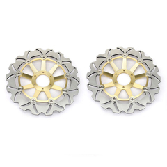 Передние тормозные диски ARASHI для Honda CBR900RR 98-99/Honda X4 \ золотые