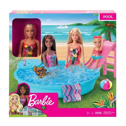 Barbie Doll And Pool Playset