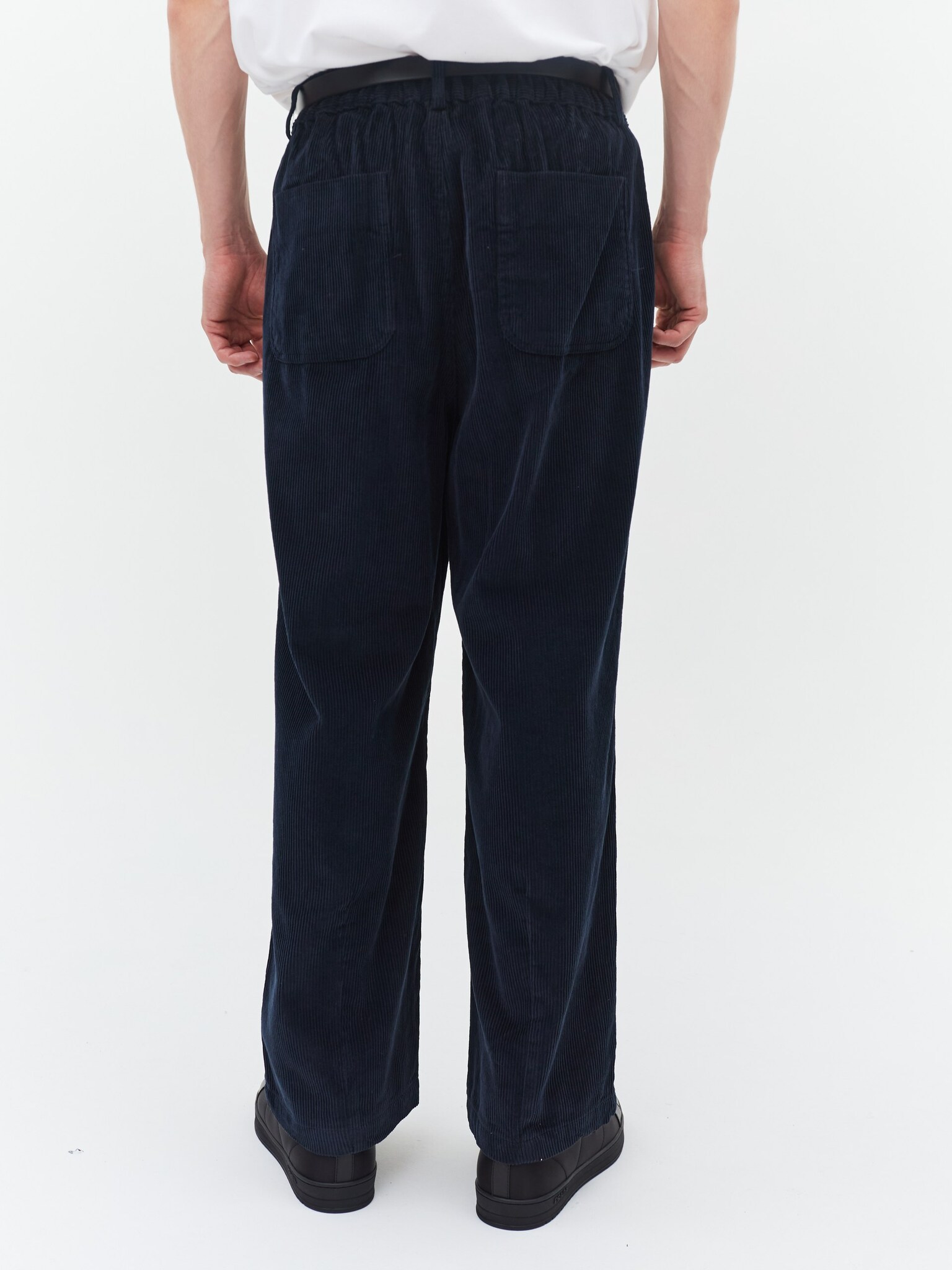 Мужские вельветовые брюки HEATHEN синего цвета