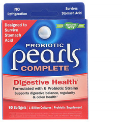 Nature's Way, Probiotic Pearls Complete, пробиотик, 90 мягких таблеток