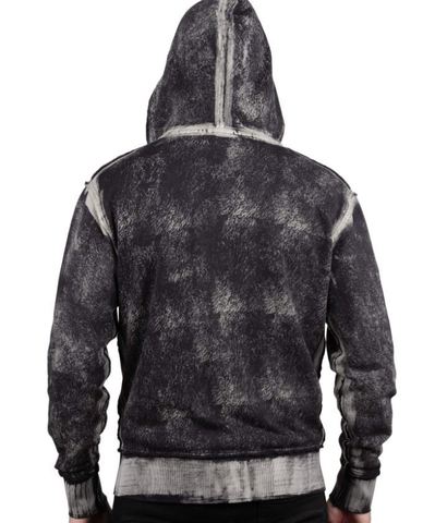Wornstar | Худи мужское ESSENTIALS ZIP HOODIE W146 сзади