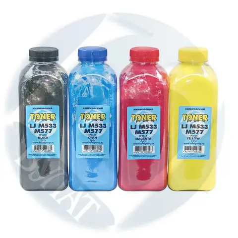 Тонер БУЛАТ для HP Color LJ M553, LJ M577 (Пурпурный, банка 165 г), химический