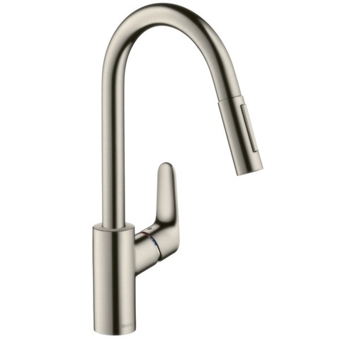 Смеситель для кухни с выдвижным изливом и лейкой Hansgrohe Focus 31815800