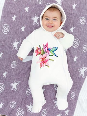 Комбинезон (термобелье) с принтом "Колибри"