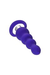 Фиолетовая анальная вибровтулка Twisty - 14 см. - 