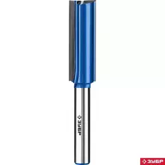 ЗУБР 20 x 60 мм, хвостовик 12 мм, фреза пазовая прямая с нижними подрезателями, Профессионал (28755-20-60)