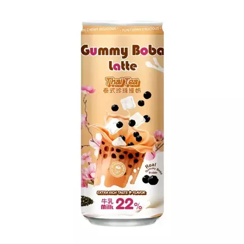 Бабл-Ти O's Bubble Gummy Boba Latte Thai Tea (0,47ml)