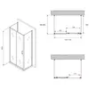 Abber AG30130B-S60B-S60B Душевой уголок, 130x60x195