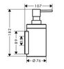 Axor Universal Circular 42810140 Дозатор для жидкого мыла (шлифованная бронза)