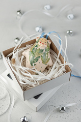 Керамическая елочная игрушка с Байкала серии 