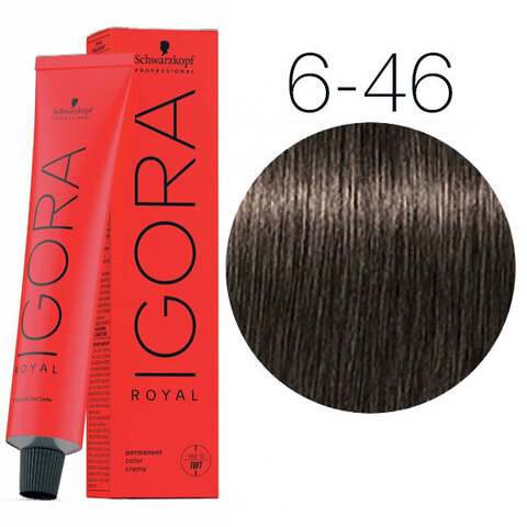 Schwarzkopf Igora Royal New 6-46 (Темный русый бежевый шоколадный) - Краска для волос
