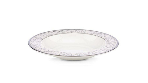 Набор тарелок суповых 6шт 23см Lenox Чистый опал платина