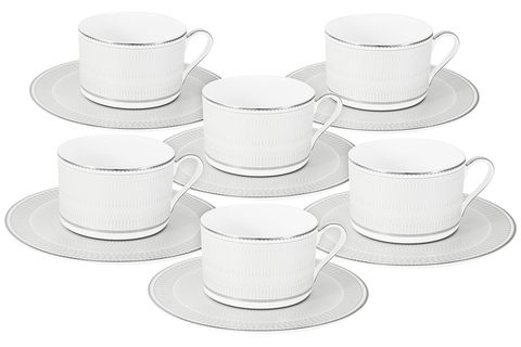 Чайный набор 12 предметов 250мл Anna Lafarg Emily Жемчуг