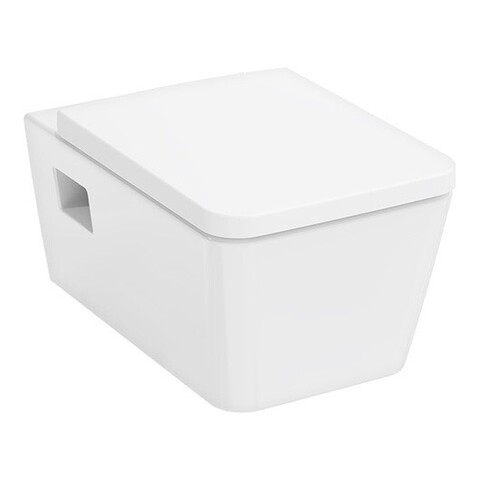 Hansgrohe 60208450 EluPura Original Q Унитаз подвесной 540х360, безободковый, с сиденьем, белый