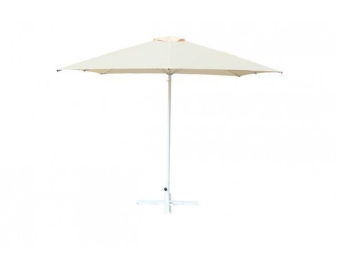 Зонт уличный Митек 2,5х2,5 м  без волана, алюминий, с подставкой