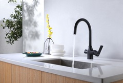 Смеситель для кухни, с подключением к фильтру питьевой воды Lemark URSUS - LM7261BL