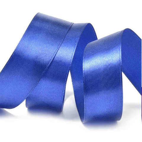 Лента атласная 25 мм цвет Синий