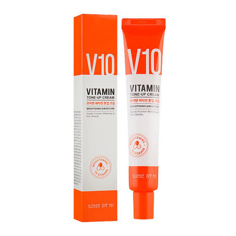 Some By Mi V10 Vitamin Tone-Up Cream - Крем для лица осветляющий витаминный