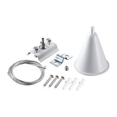 135151 PORT NT22 белый Подвесной комплект с 2-х метровым тросом для однофазного двухжильного шинопровода IP20