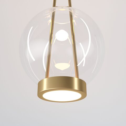 Подвесной светодиодный светильник Eurosvet Frasco 50267/1 LED латунь