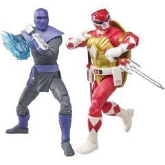 Набор фигурок Hasbro Power Rangers X Teenage Mutant Ninja Turtles: Foot Soldier Tommy and Raphael Red