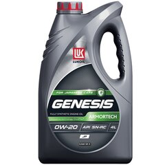 Масло Лукойл Genesis Armortech JP 0W20 SN/SN-RC (4л) синтетика для японских автомобилей