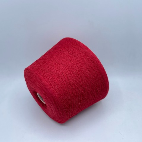 Бобинная пряжа (пр.Италия),art-Scozia 1500м/100гр,100%Шерсть, цвет- Красный, арт.28007
