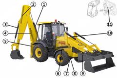 Ремкомплекты гидроцилиндры штоки JCB 3CX 4CX