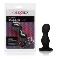 Черный анальный стимулятор Silicone Back End Play - 10,75 см. - 