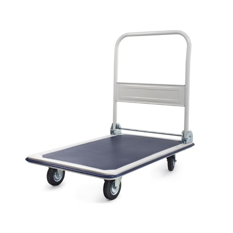 Тележка платформенная 150 кг TOR PH150 (740х480) со складной ручкой (резиновые колеса 100 мм)