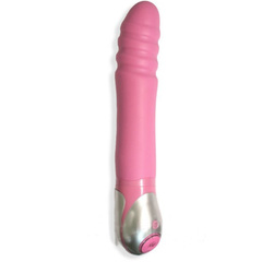 Розовый вибромассажер Zest, серия Vibe therapy.