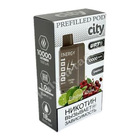 Картридж City Energy - Вишня Лайм 10000 затяжек