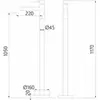 Abber Wasser Kreis AF8140NG Смеситель напольный для раковины, никель