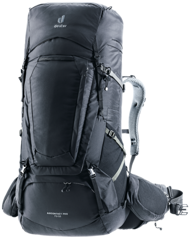 Картинка рюкзак туристический Deuter Aircontact Pro 75+10 Black - 1