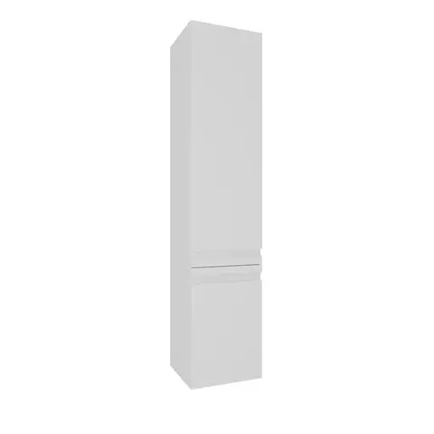Aquatek AQ70035L-MW AQ70035L-MW Пенал ВЕГА 35 см, 2 двери, цвет белый матовый, петли слева