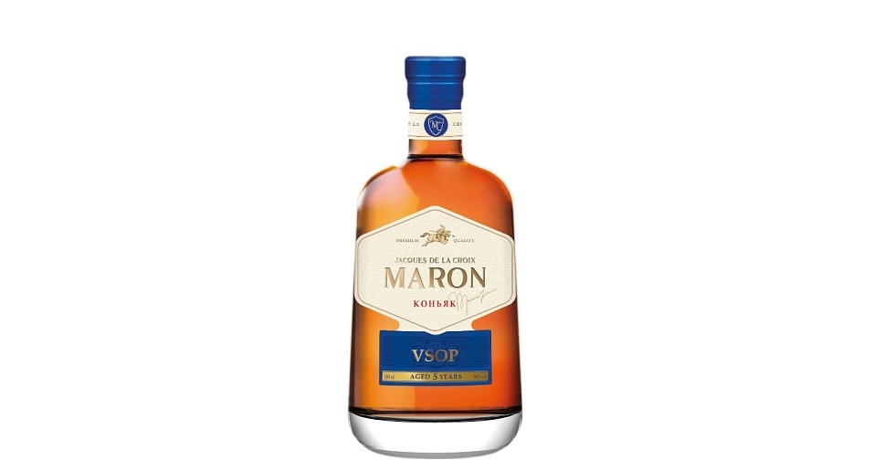 Коньяк пятилетний ЖАК ДЕ ЛА КРУА МАРОН 0,5л.(6) (2291)