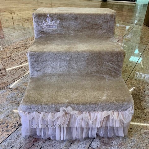 1687 DB Ступеньки "Елизавета" / лесенка для собак, коричневая "Elizabeth"