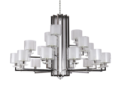 Подвесная люстра Newport ALEXANDRA 4412+6+3/C black glossy, М0068531