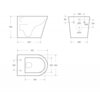 BelBagno BB053CHR/SC FLAY-R Унитаз подвесной безободковый с сиденьем дюропласт soft close, BB053CHR/SC